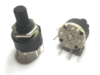 2p4t Rotary Switch - 10 pins 2 pole 4 position